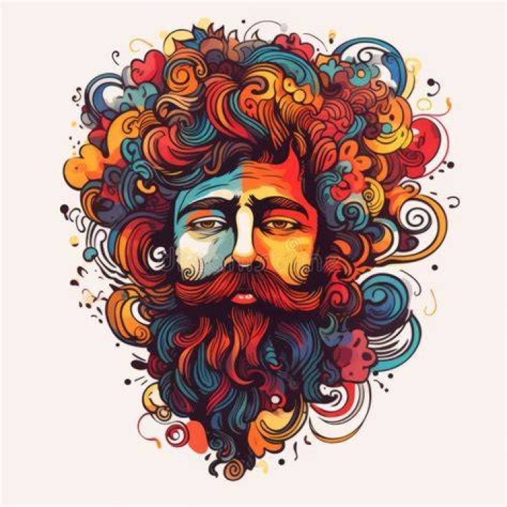 Psychedelic Facial Hair