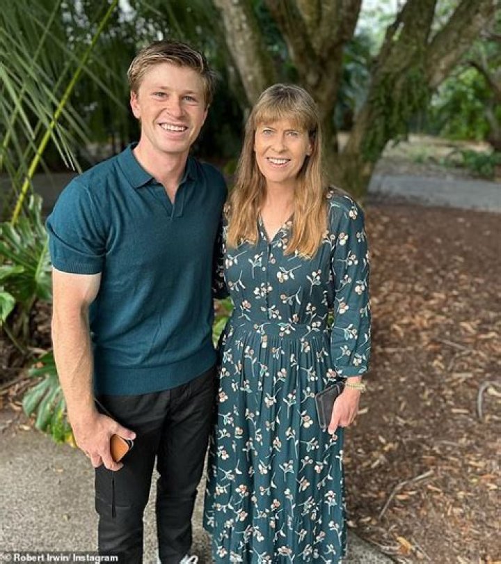 Robert Ham with his mother