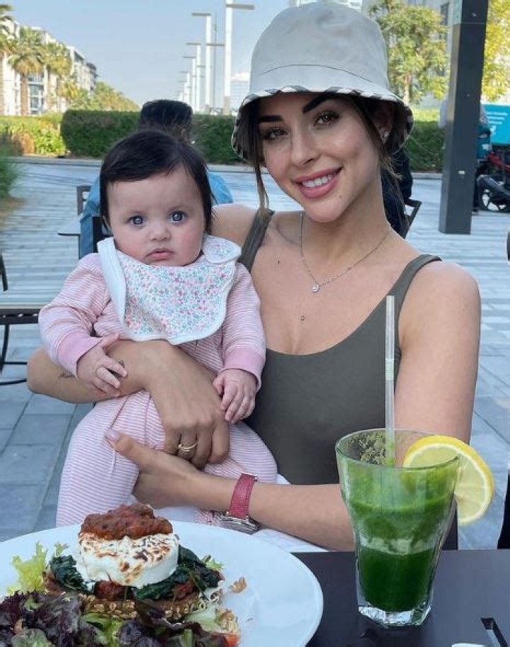 Rym Renom with her daughter Maria-Valentina