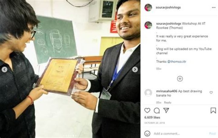 Sourav Joshi organized workshop at IIT Roorkee