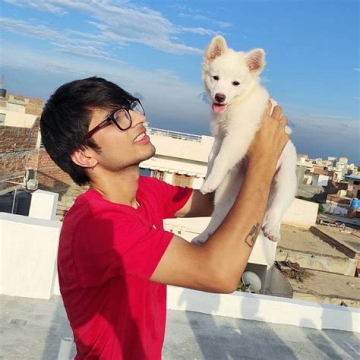 Sourav Joshi with dog Oreo