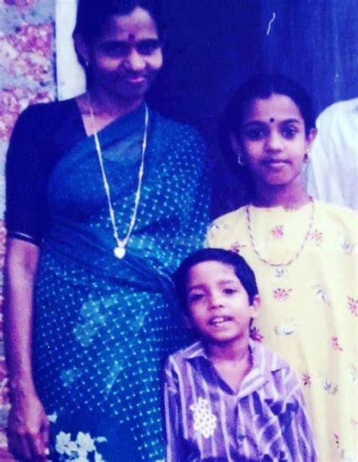 Sreekanth Vettiyar with his mother