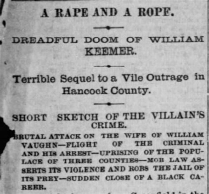 The Lynching Of William James