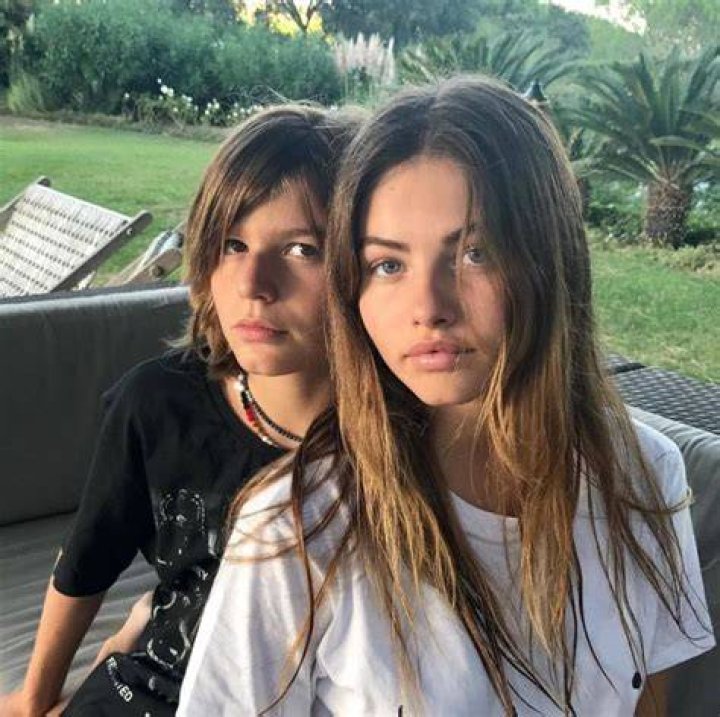Thylane Blondeau and her brother