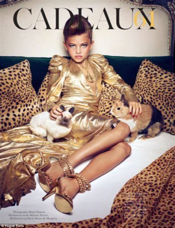 Thylane Blondeau on the cover page of Lofficiel Monaco magazine