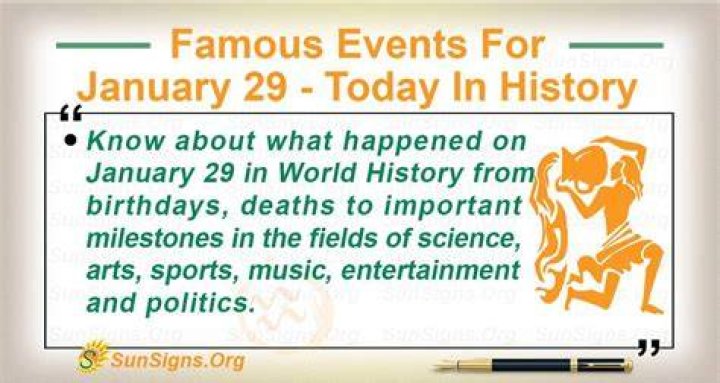 Today In History January 29