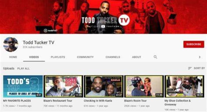 Todd Tucker YouTube channel