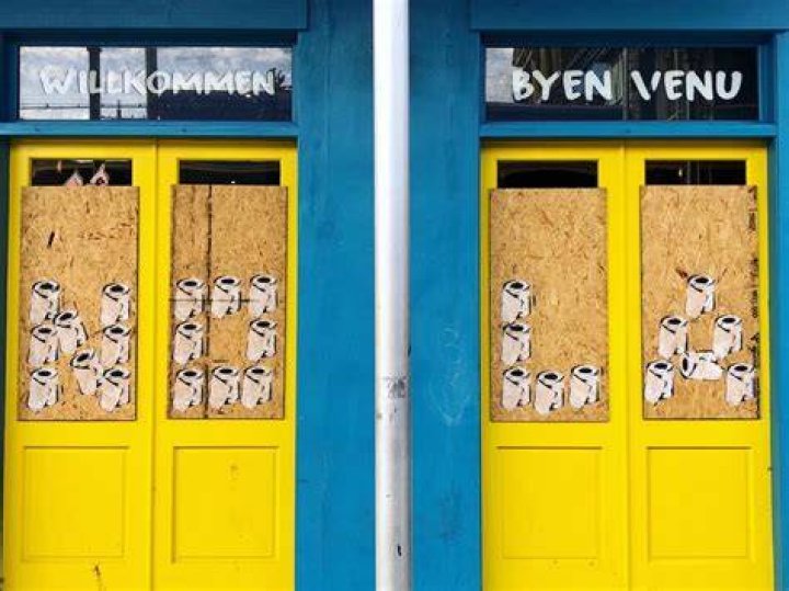 Toilet Paper Street Art