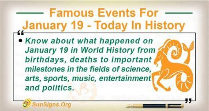 What Happened On January 19th
