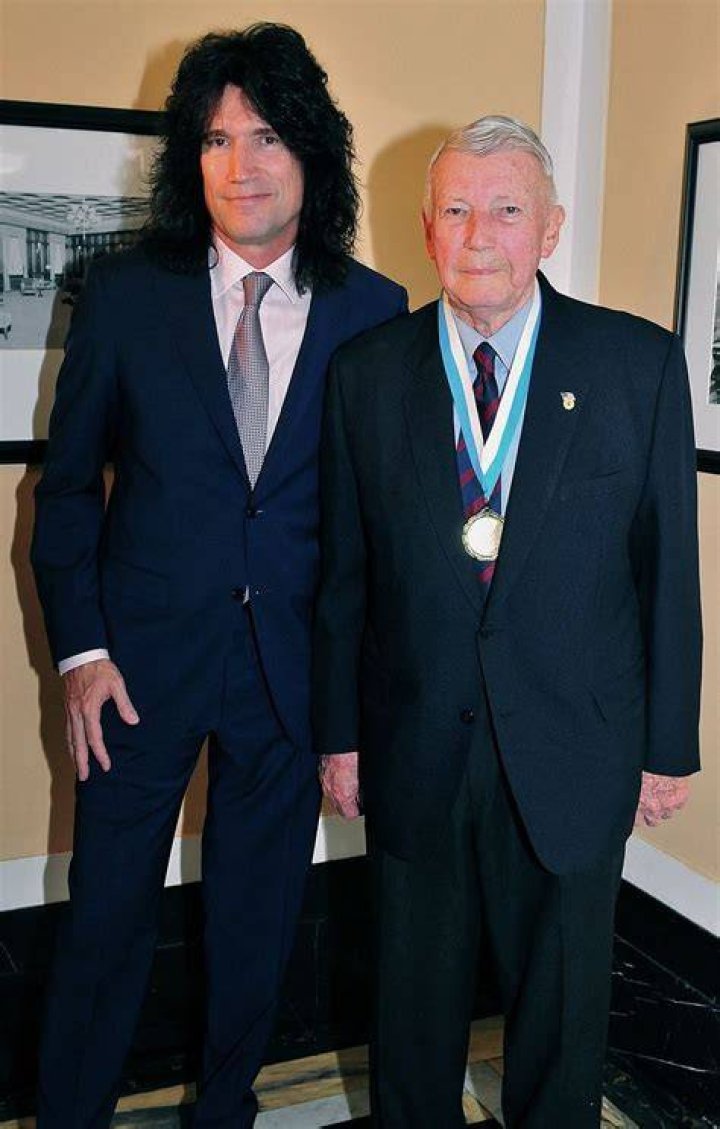 Will Thayer with his father